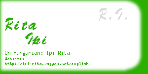 rita ipi business card